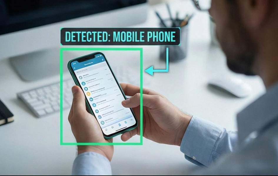 Mobile phone use monitoring via Distracted Activity Detection AI