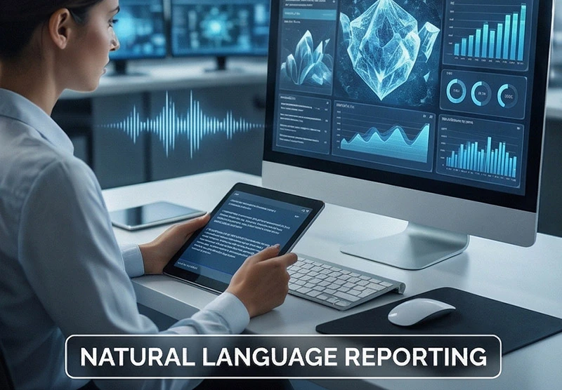 Natural language reporting interface created via advanced AI agent development