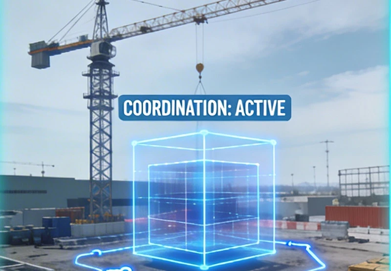Industrial AI agent development for automated tower crane coordination and collision avoidance