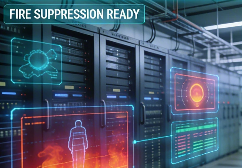 AIoT integration solutions for fire suppression using smoke heat and AI vision sensors