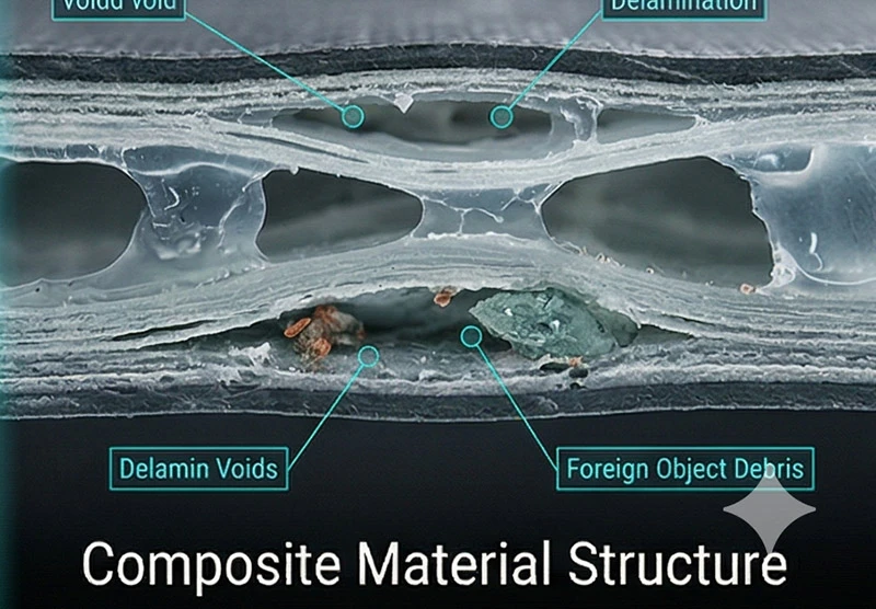 Deep Learning agent for Composite Material Inspection and structural integrity