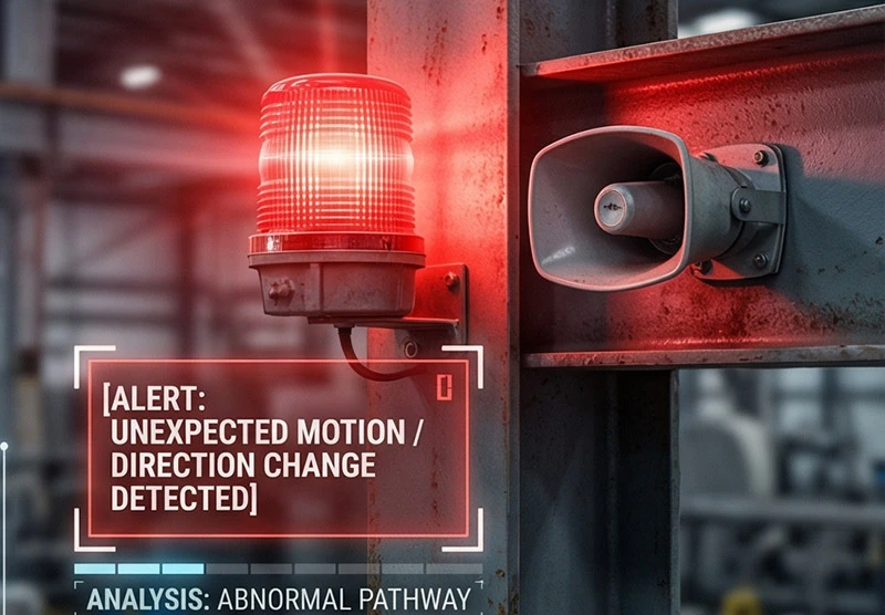 Smart behavior analysis identifying intruders using no access zones detection logic